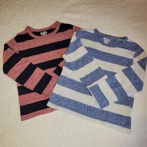 Set of two The Childrens Place long sleeve striped tees.
